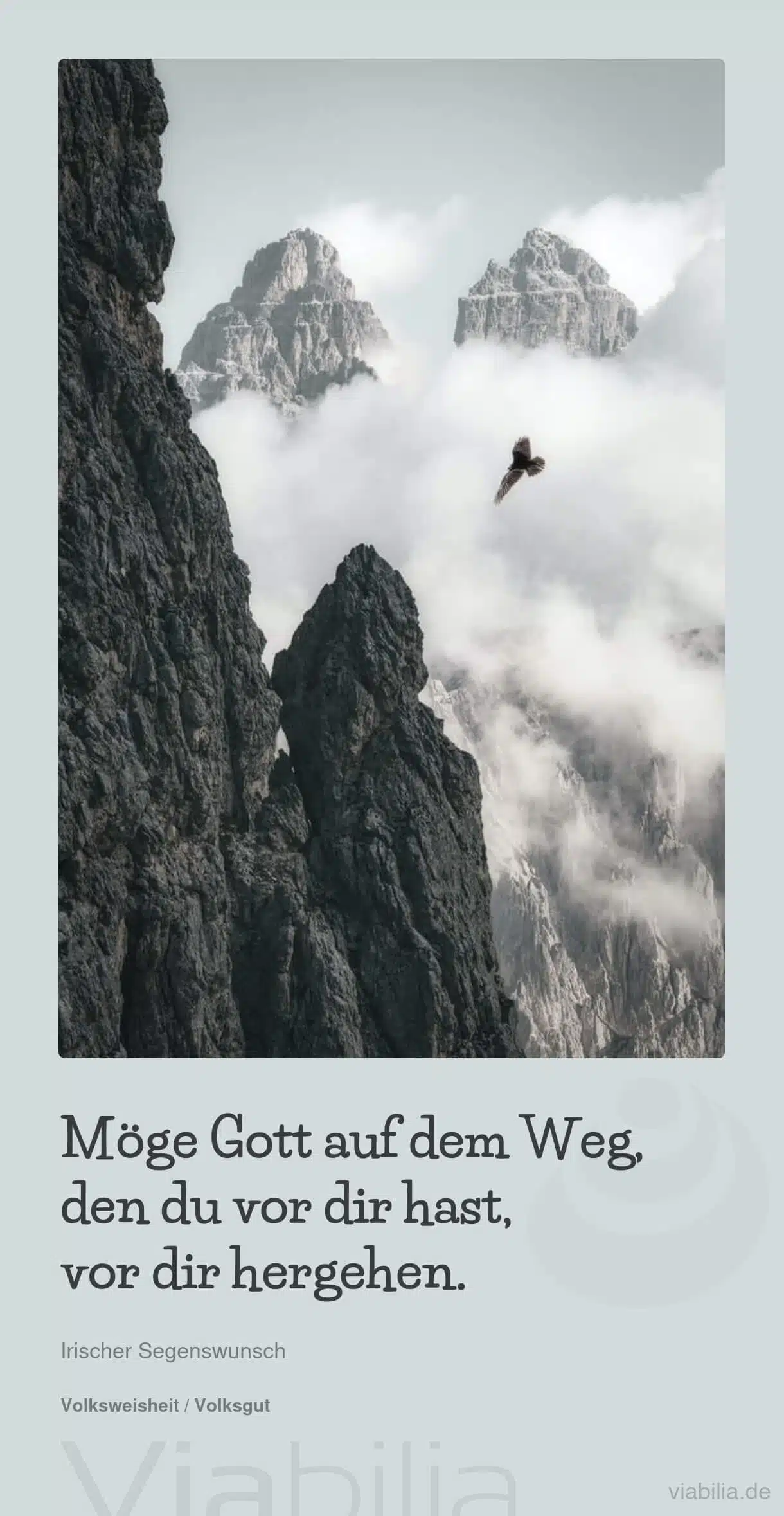 Irischer Segenswunsch: Möge Gott vor dir hergehen Irischer Segenswunsch: Möge Gott vor dir hergehen