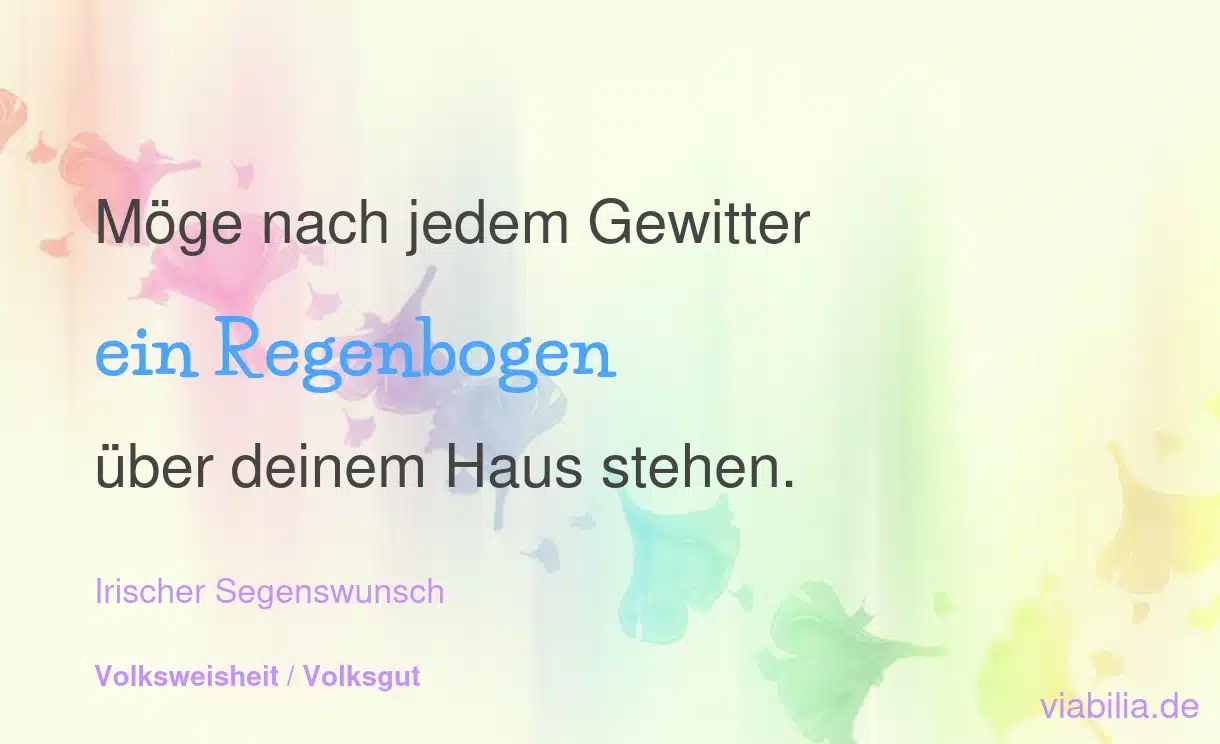 Mutmach-Spruch: nach jedem Gewitter ein Regenbogen Mutmach-Spruch: nach jedem Gewitter ein Regenbogen