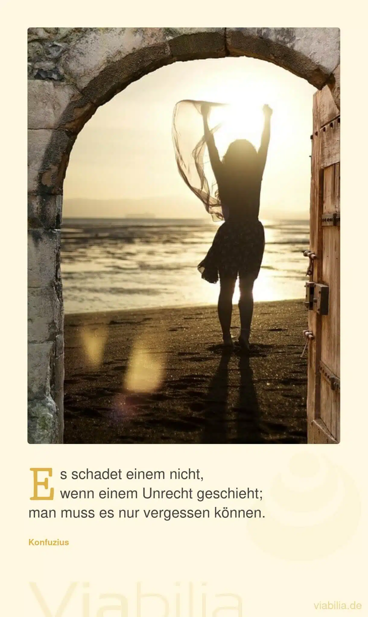 Konfuzius: Unrecht vergessen