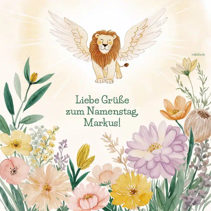 Liebe Grüße zum Namenstag, Markus Liebe Grüße zum Namenstag, Markus