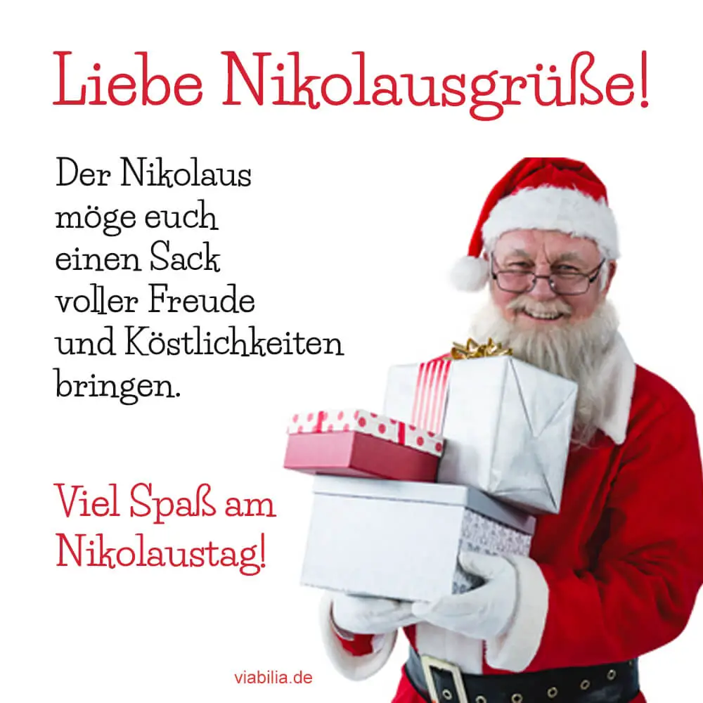Liebe Nikolausgrüße mit viel Spaß am Nikolaustag