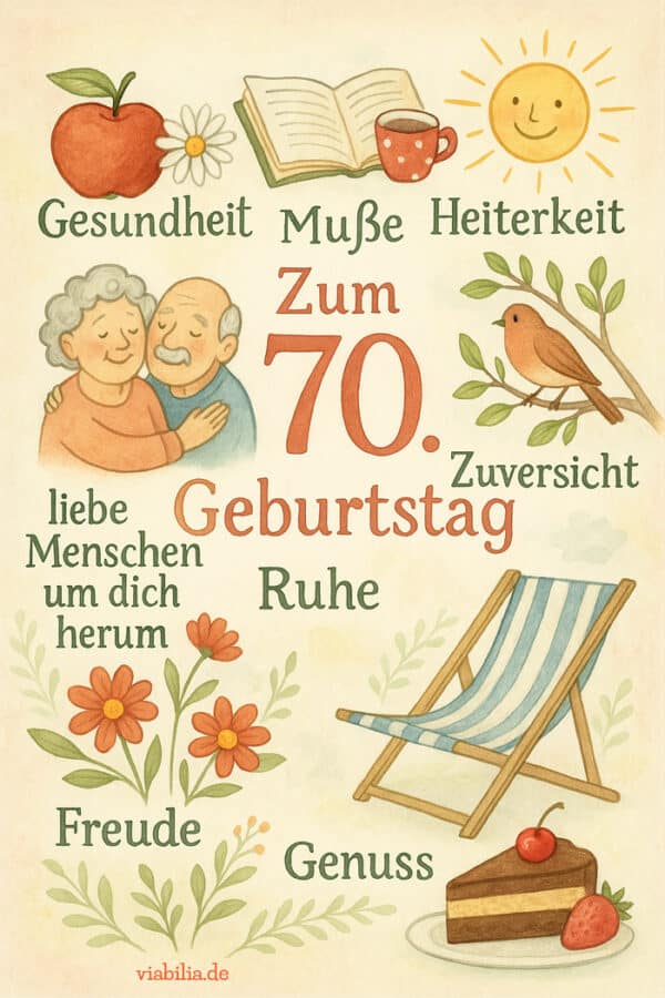 70 Geburtstag Gl ckw nsche Wundersch ne Bilder