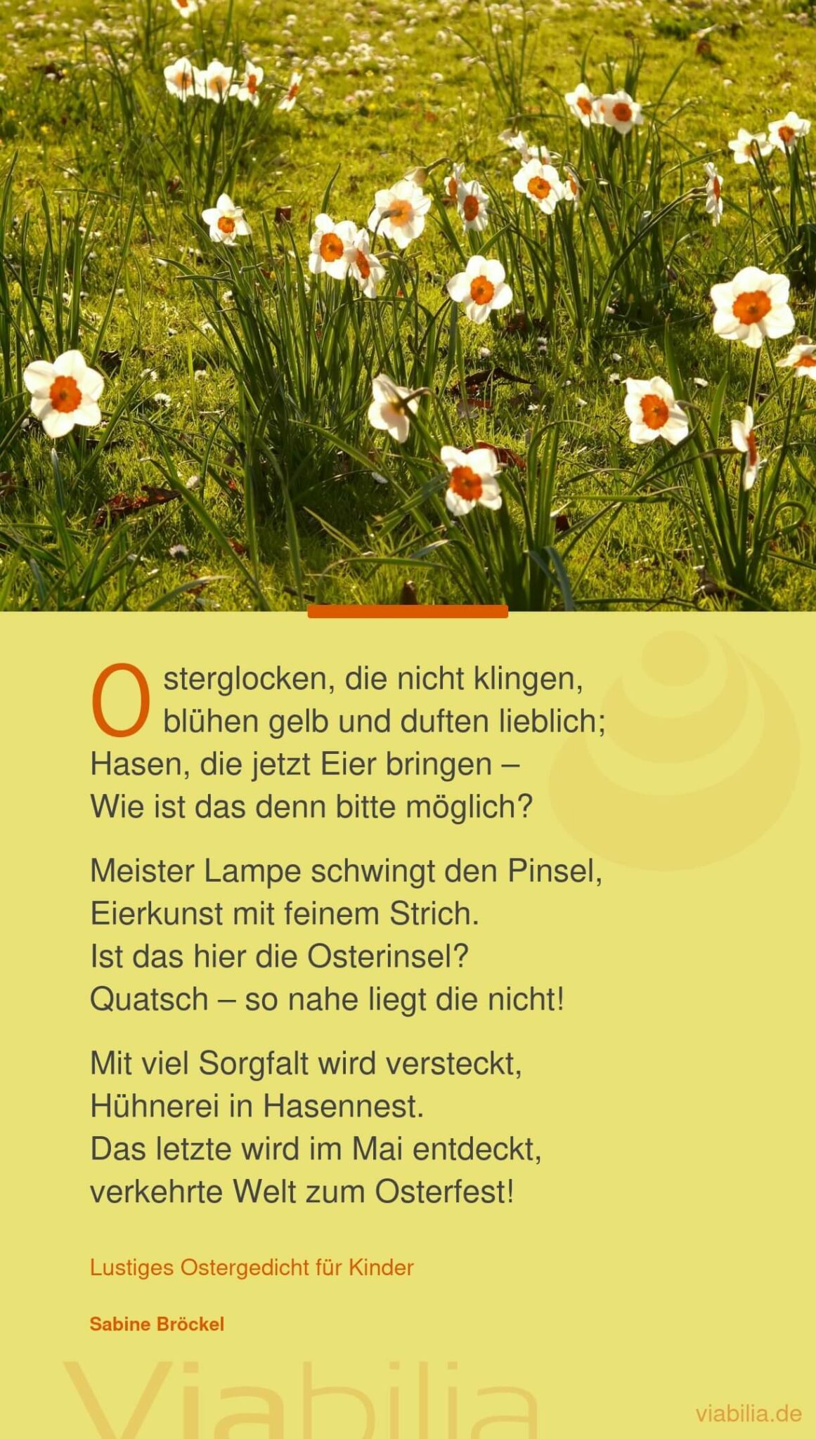 Lustiges Ostergedicht für Kinder Lustiges Ostergedicht für Kinder