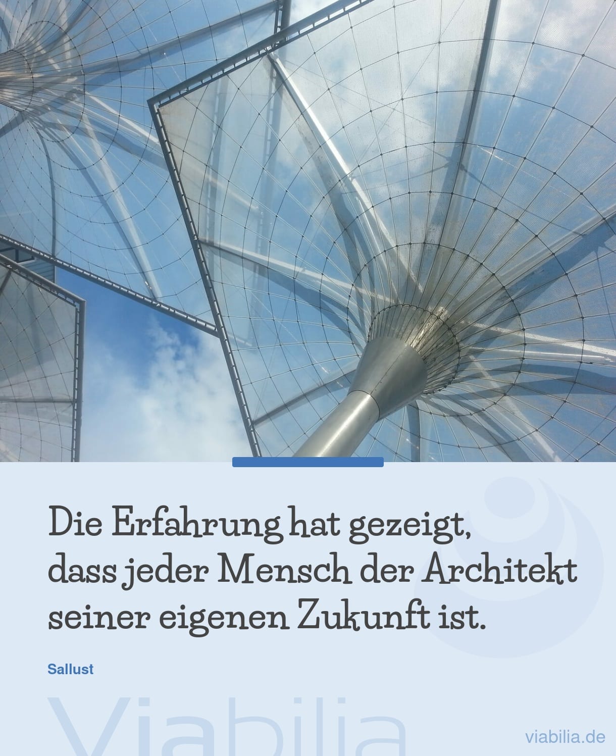 Der Mensch ist Architekt seiner eigenen Zukunft