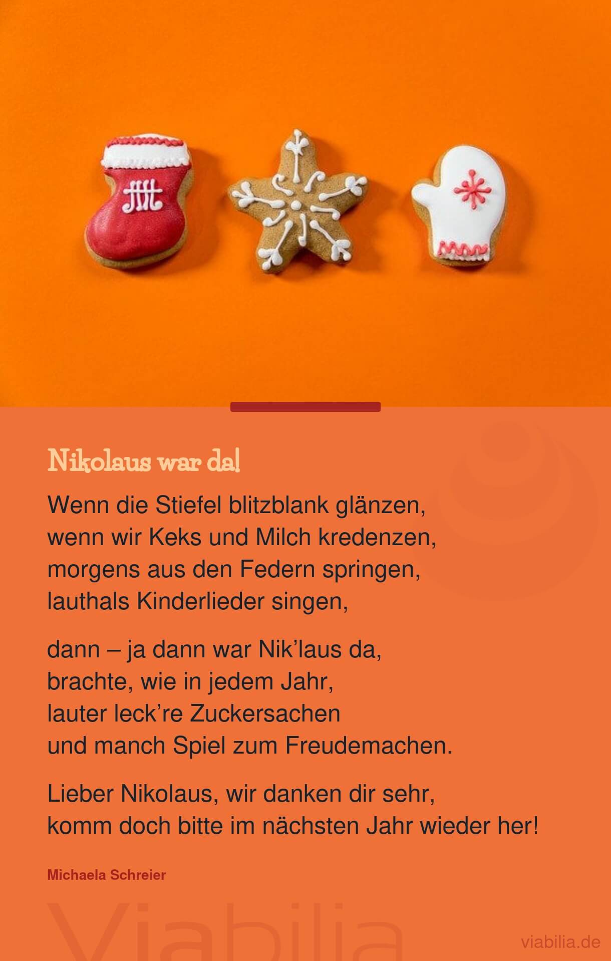 Modernes Nikolausgedicht: der Nikolaus war da Modernes Nikolausgedicht: der Nikolaus war da