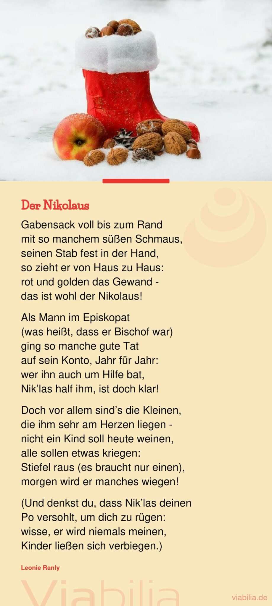 Modernes Weihnachtsgedicht: der Nikolaus, der Kinder liebt Modernes Weihnachtsgedicht: der Nikolaus, der Kinder liebt