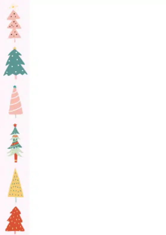 Über 30 zauberhafte Weihnachtsbriefpapier-Vorlagen als PDF