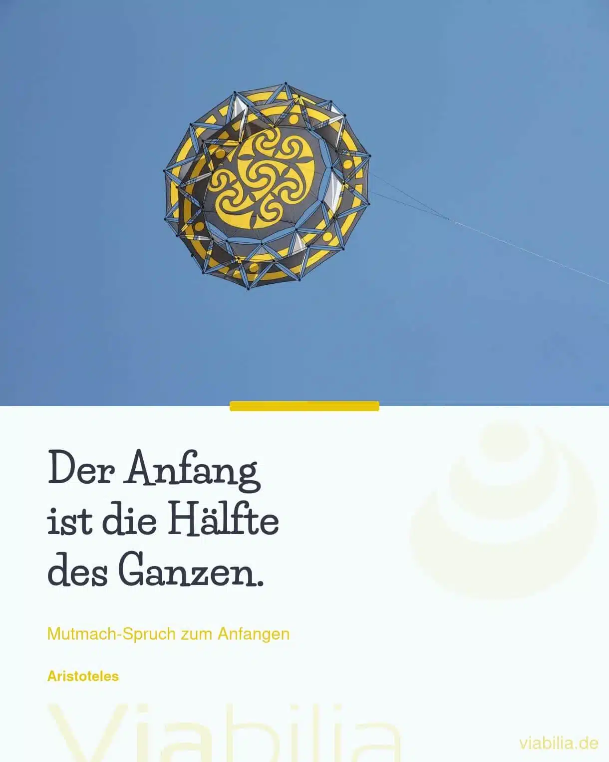Mutmach-Spruch zum Anfangen Mutmach-Spruch zum Anfangen