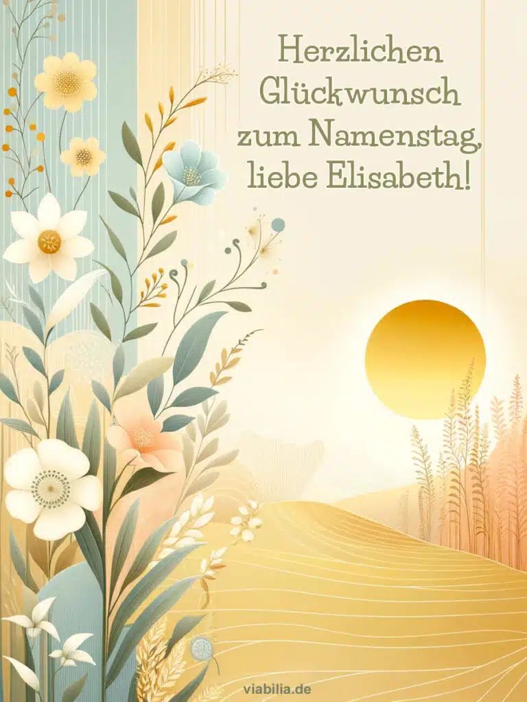 Namenstag Elisabeth Glückwunsch