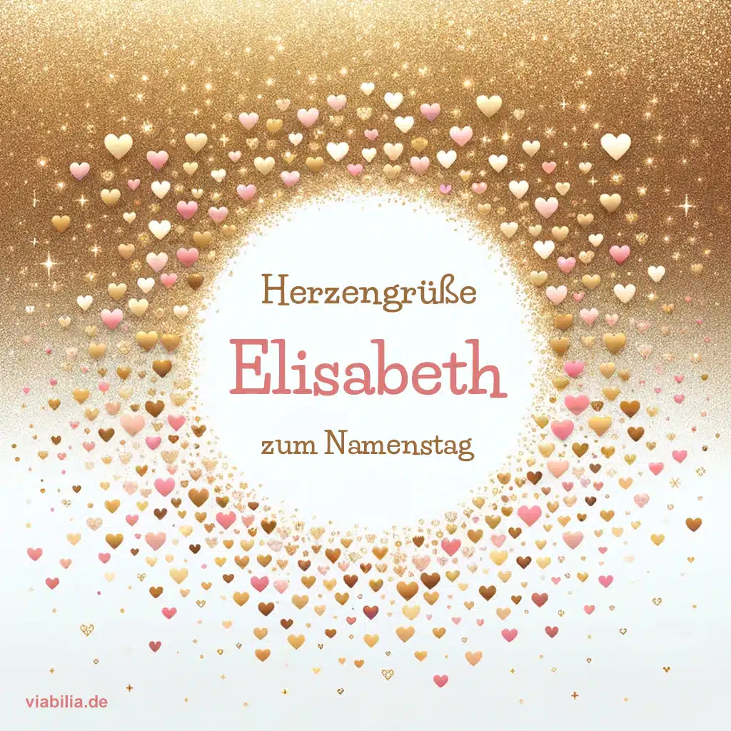 Herzliche Grüße zum Namenstag Elisabeth