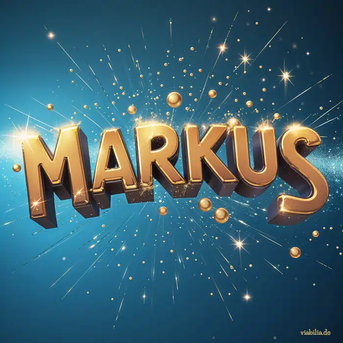 Namenstag Markus, Schriftzug Namenstag Markus, Schriftzug