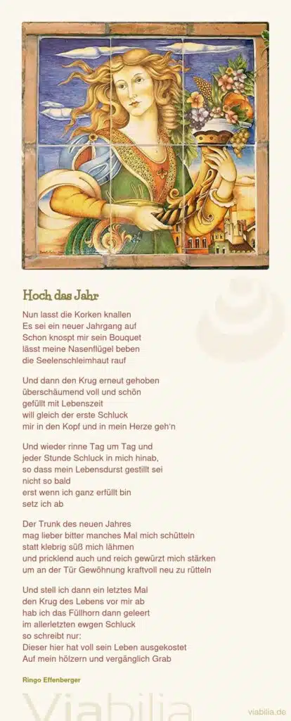 Ringo Effenberger Gedicht: Hoch das Jahr