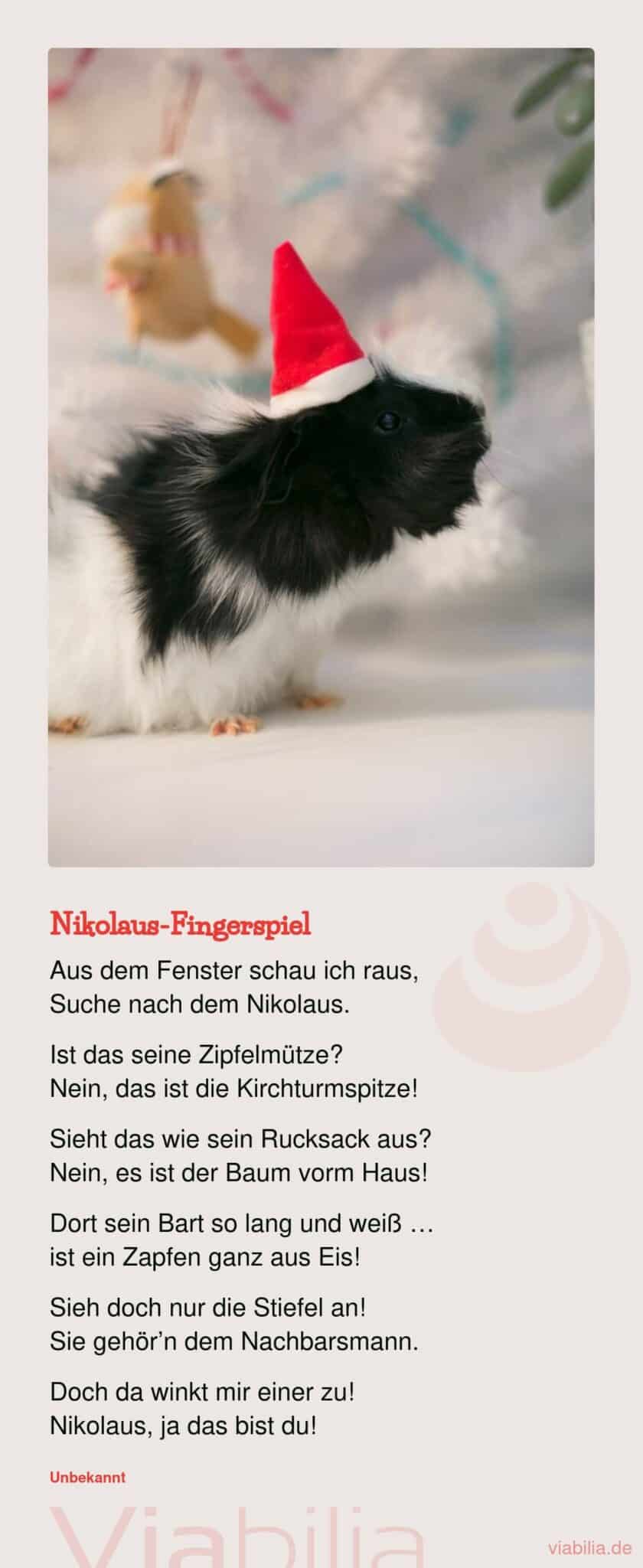 Nikolausgedicht für Fingerspiel für die Kleinsten Nikolausgedicht für Fingerspiel für die Kleinsten