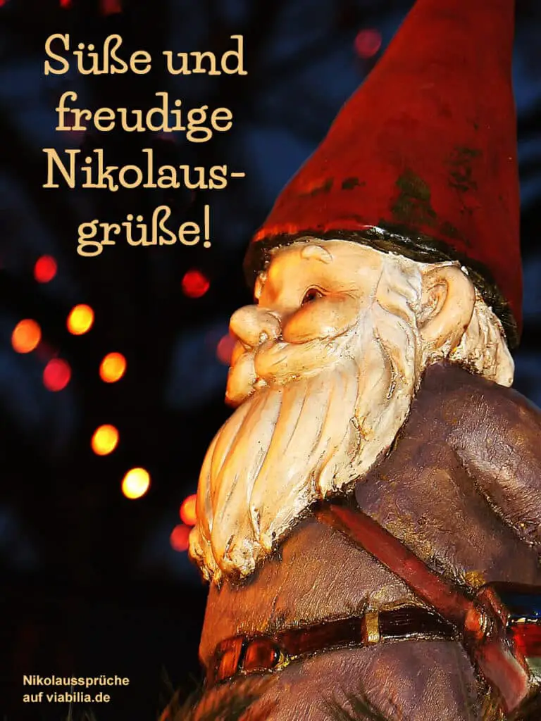Nikolausgrüße und Nikolaussprüche mit Bild