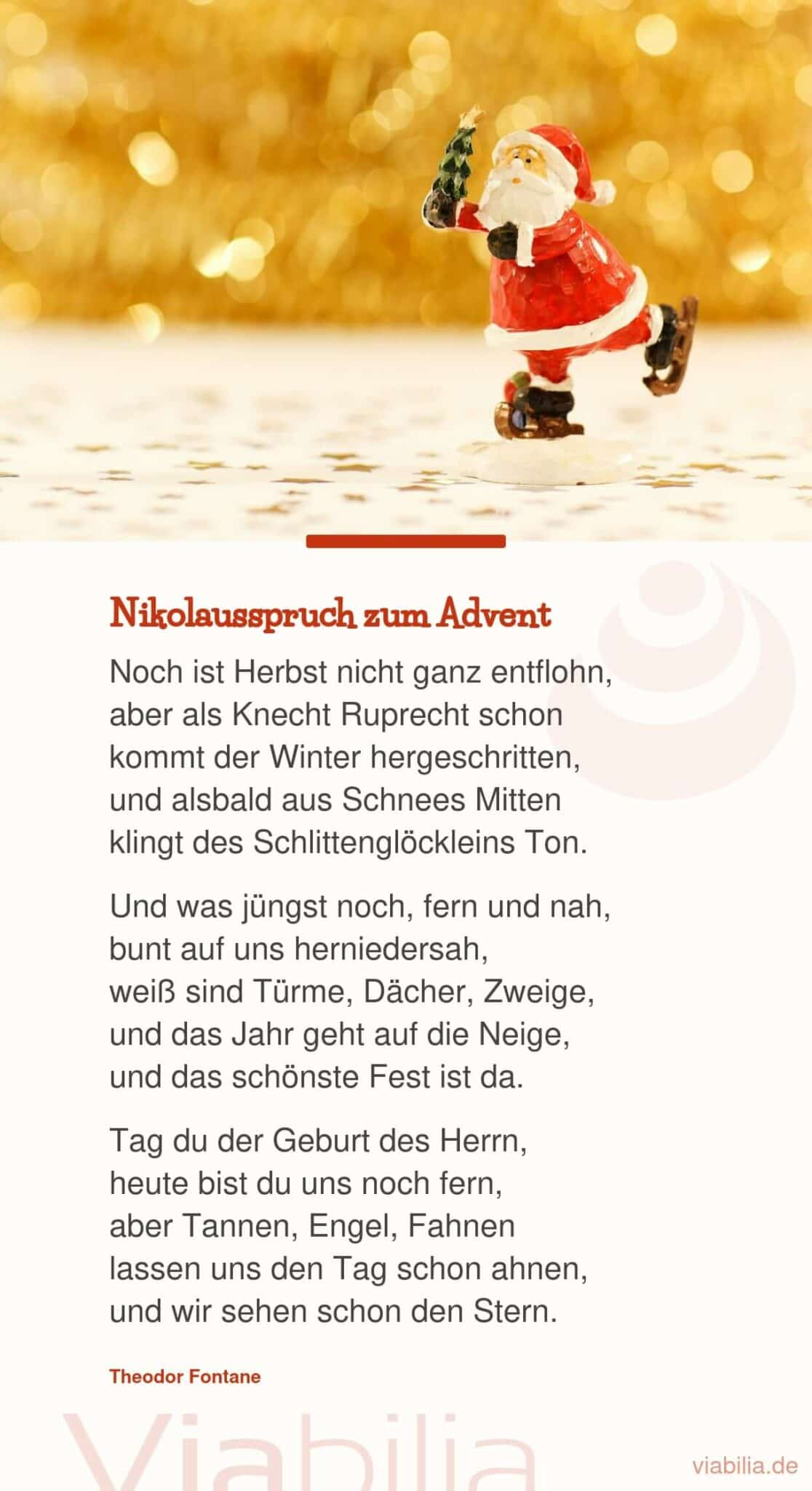 Schönes Adventsgedicht bzw. Nikolausspruch zum Advent Schönes Adventsgedicht bzw. Nikolausspruch zum Advent
