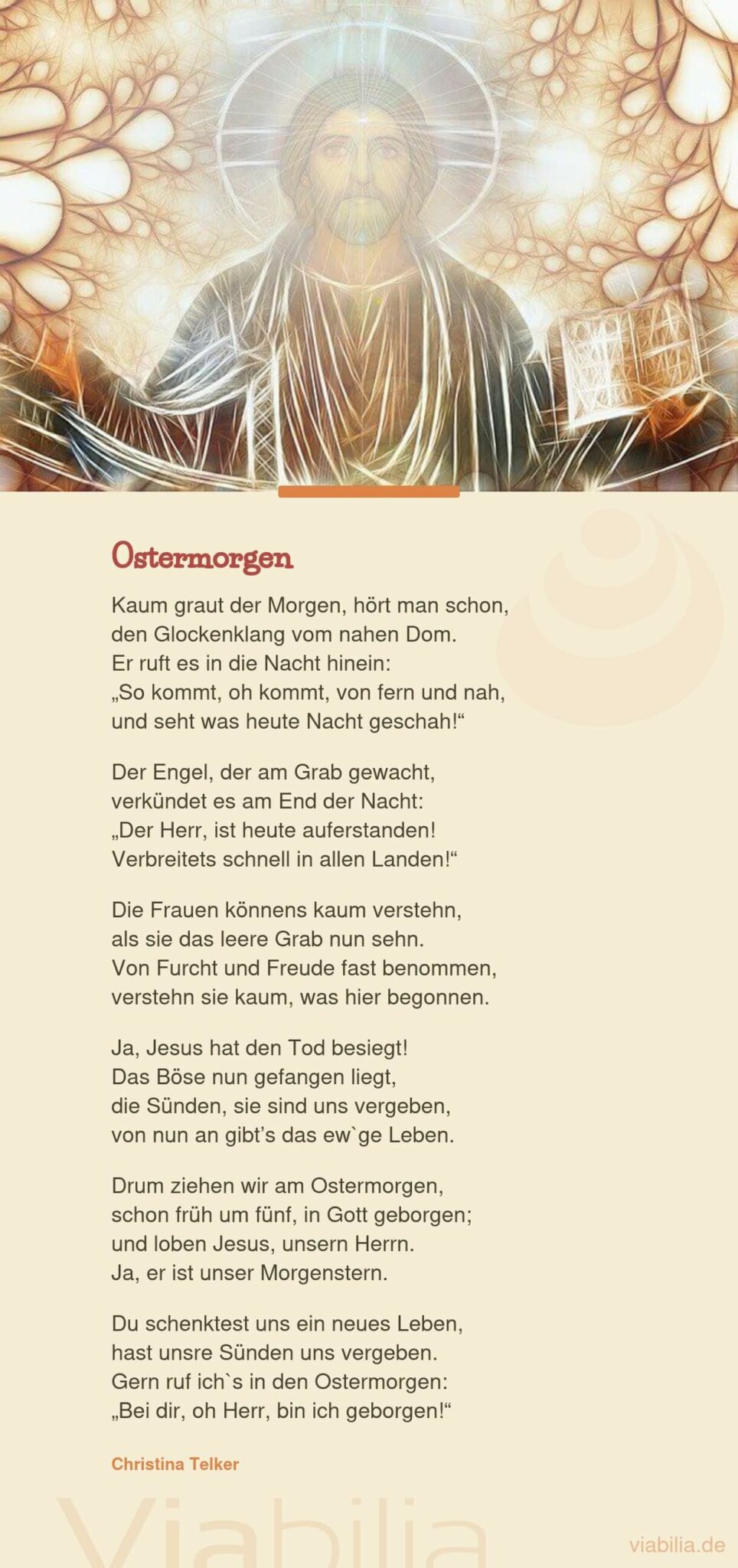 Modernes, christliches Ostergedicht