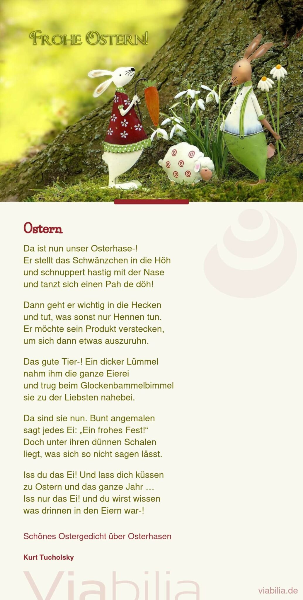 Ostergedicht für Kinder Ostergedicht für Kinder