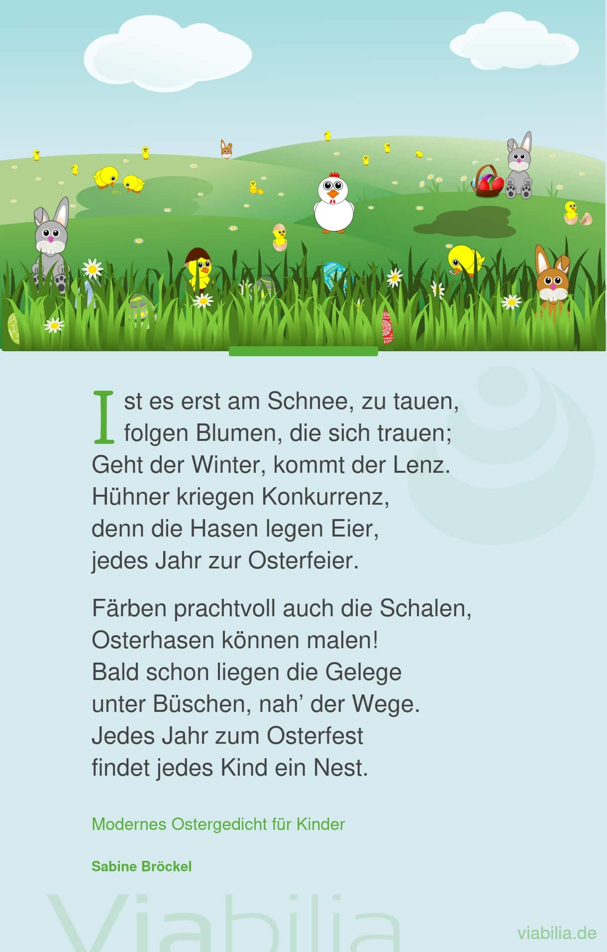 Ostergedicht für Kinder über Schnee und den Frühling Ostergedicht für Kinder über Schnee und den Frühling