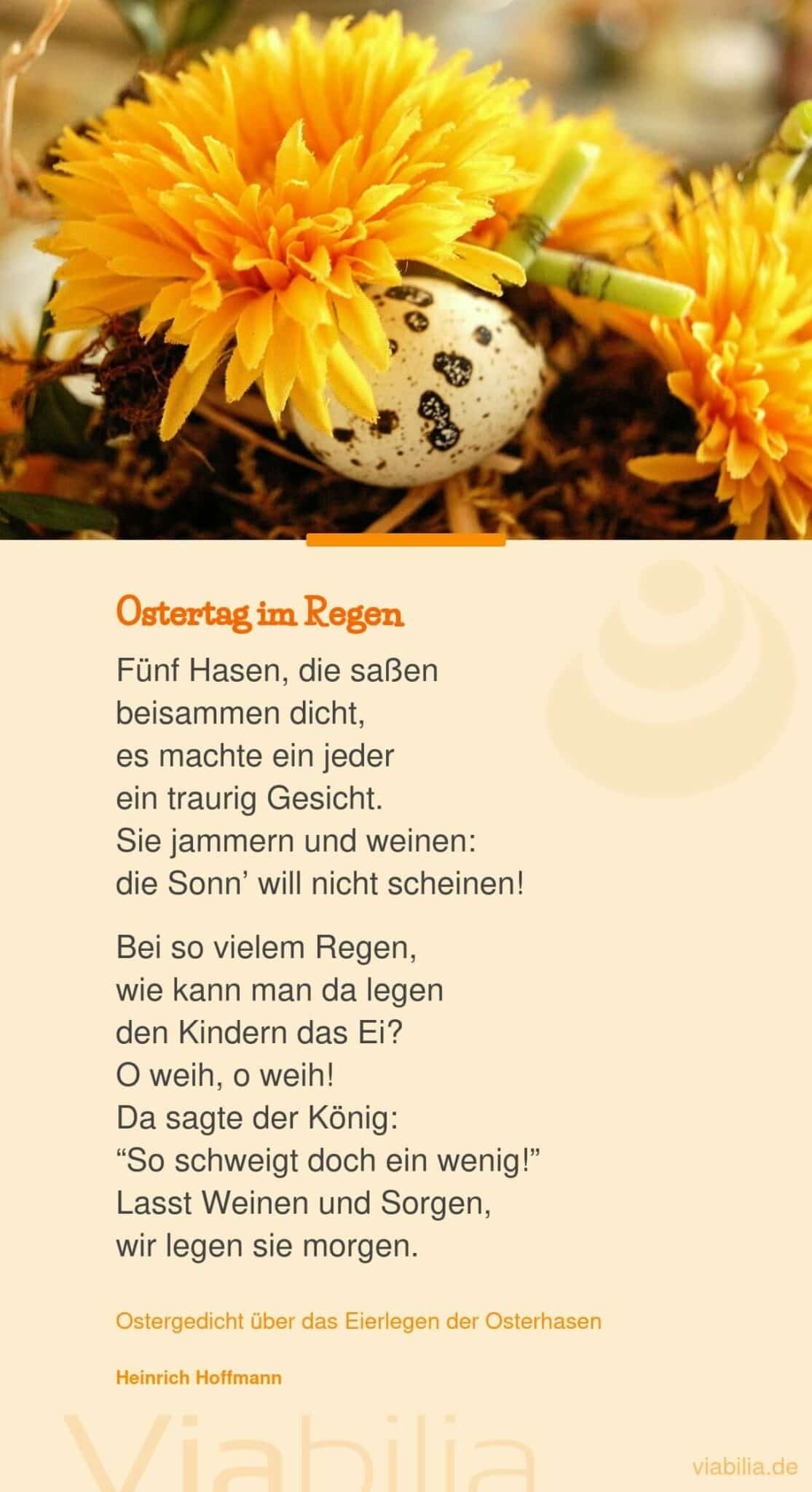 Ostergedicht: Ostertag im Regen Ostergedicht: Ostertag im Regen