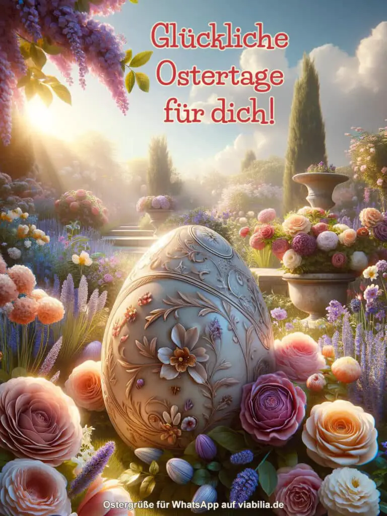 Ostergrüße für WhatsApp: glückliche Ostertage für dich!