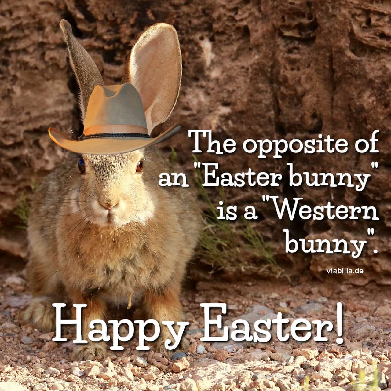 Lustiger Ostergruß (englisch): Ostern und Western Lustiger Ostergruß (englisch): Ostern und Western