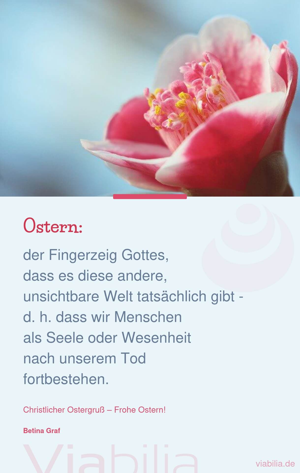 Ostern als Fingerzeig Gottes Ostern als Fingerzeig Gottes