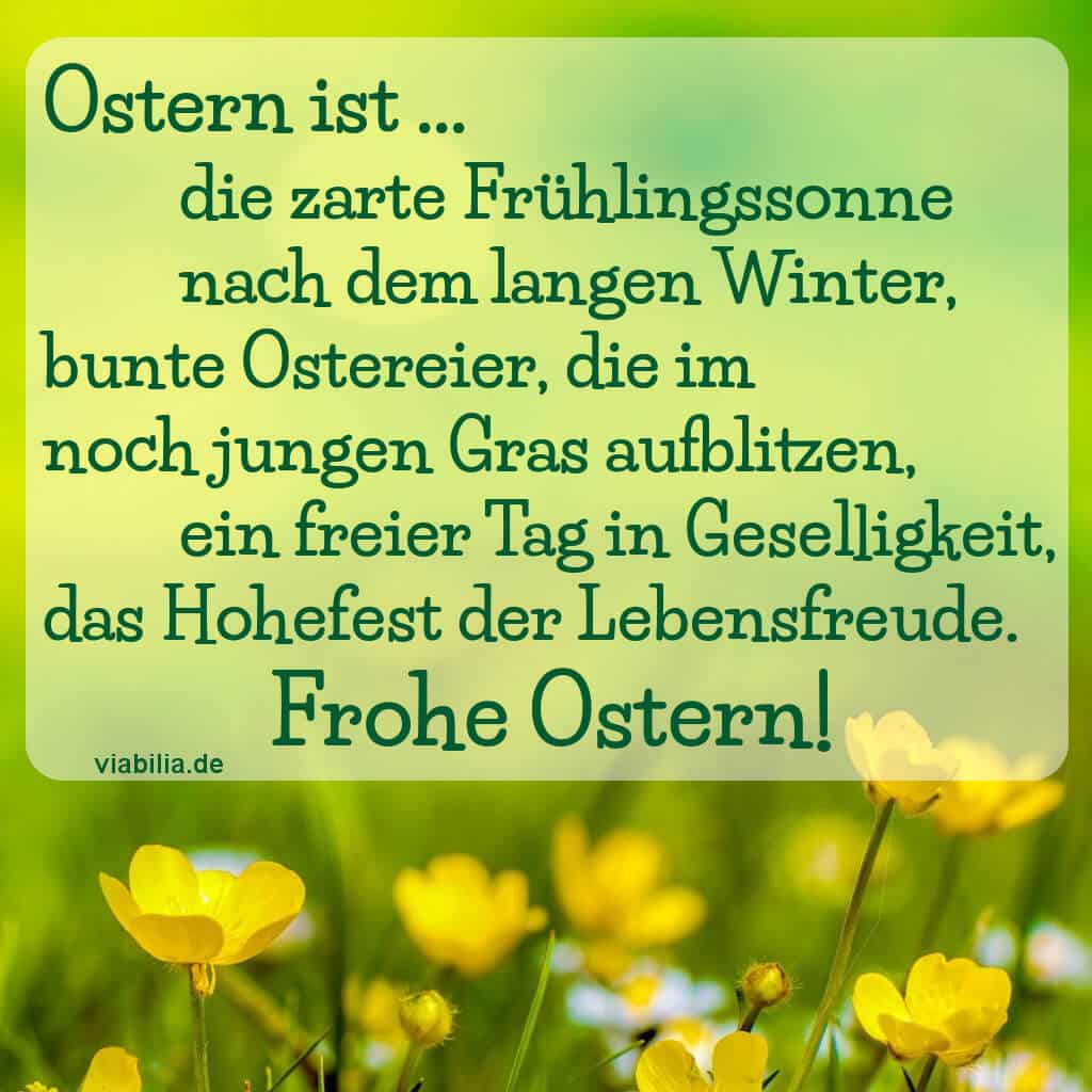 Ostergruß: Ostern ist …