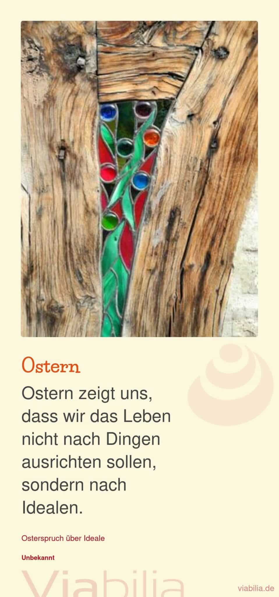 Ostern: nach Idealen leben Ostern: nach Idealen leben