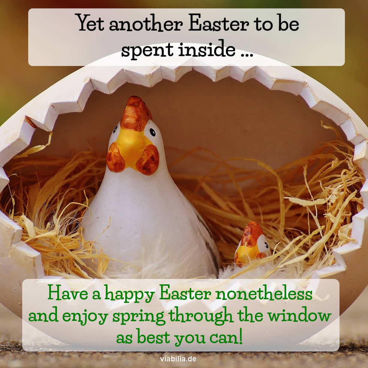 Grußbild: Ostern zu Hause (englisch) Grußbild: Ostern zu Hause (englisch)