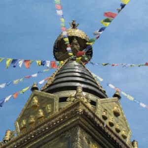 Tibetischer Tempel als Symbol für Buddhismus