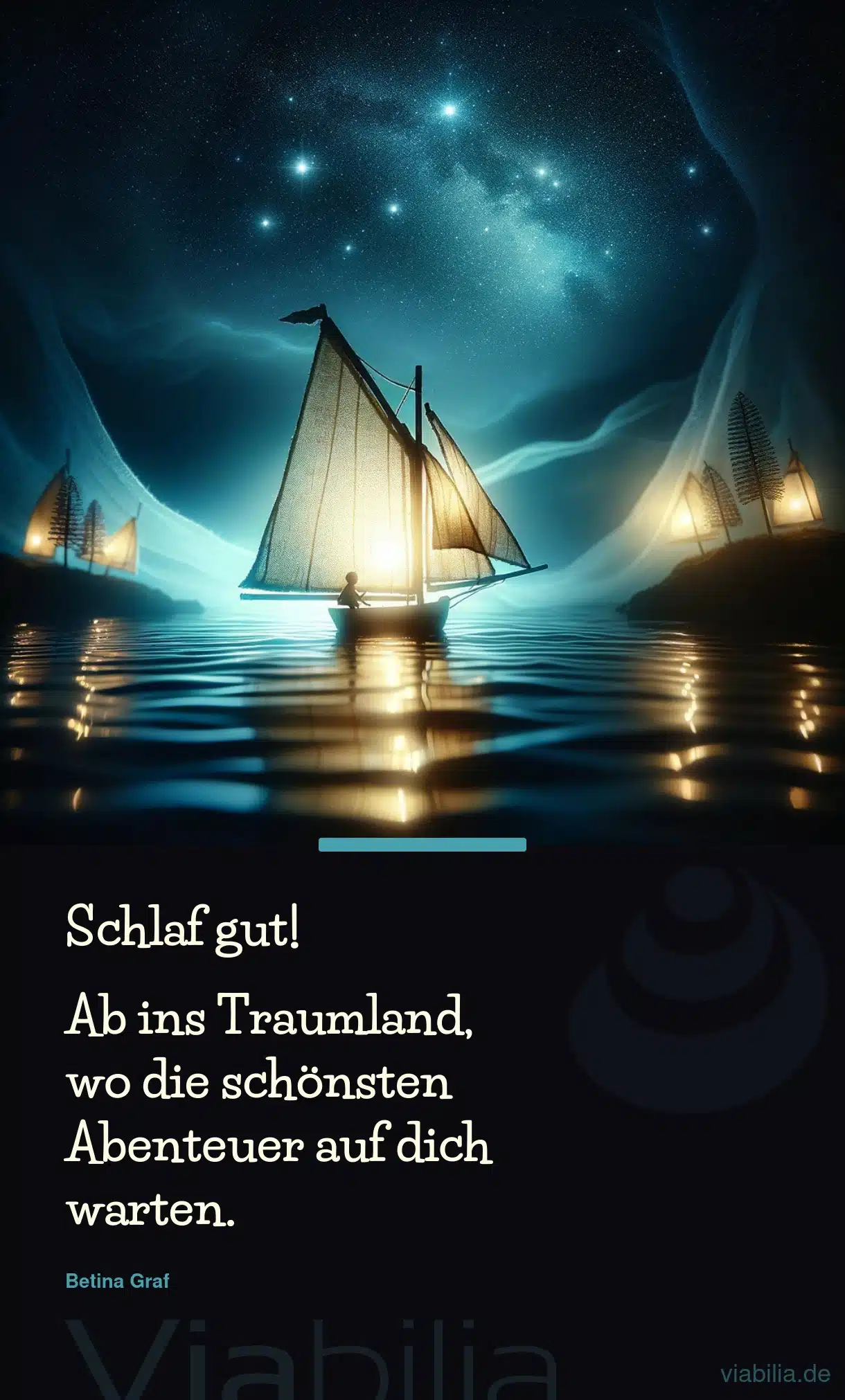 Schlaf gut-Bild für Kinder: ab ins Traumland Schlaf gut-Bild für Kinder: ab ins Traumland