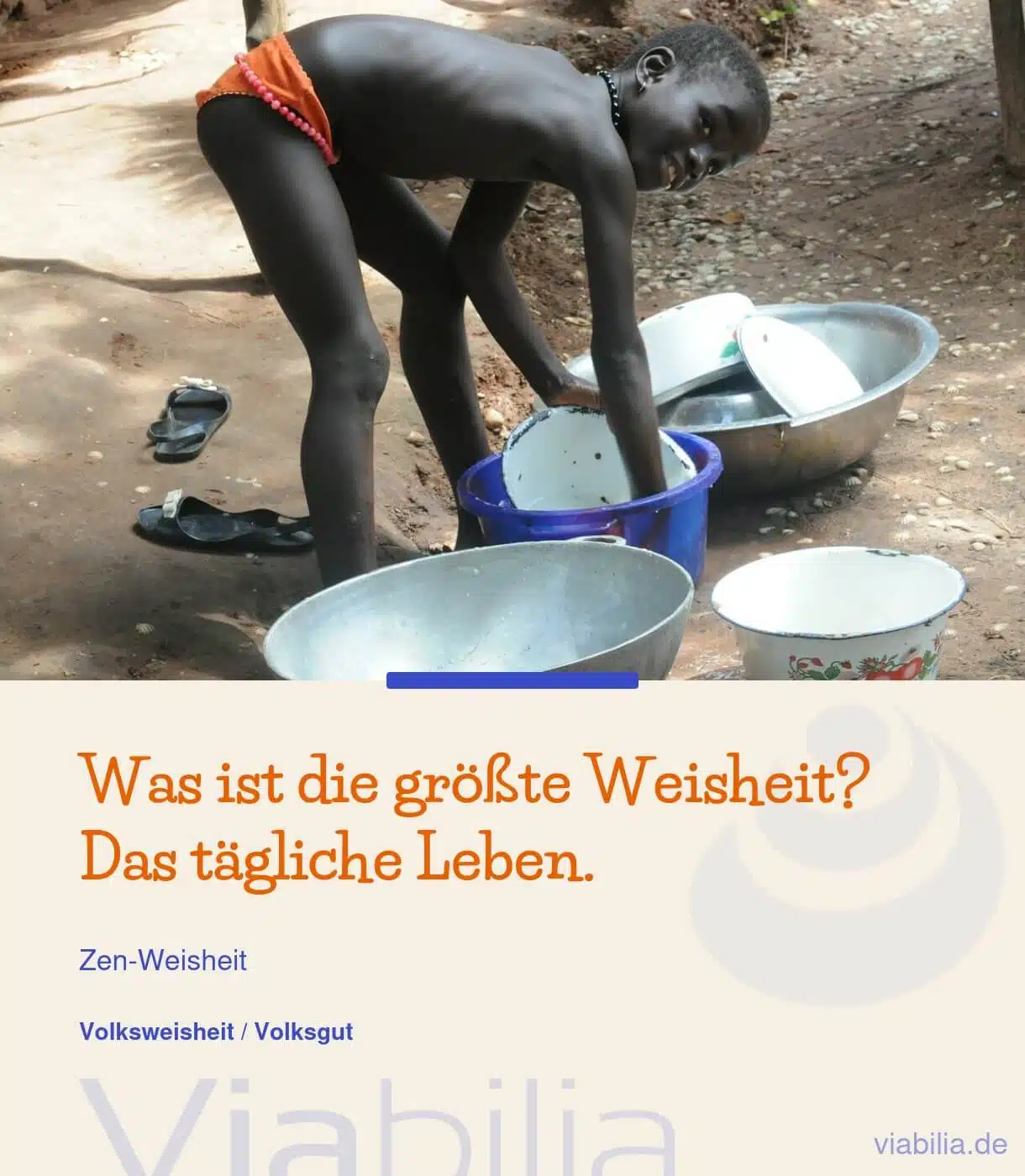 Zen-Spruch über die Weisheit im Alltag