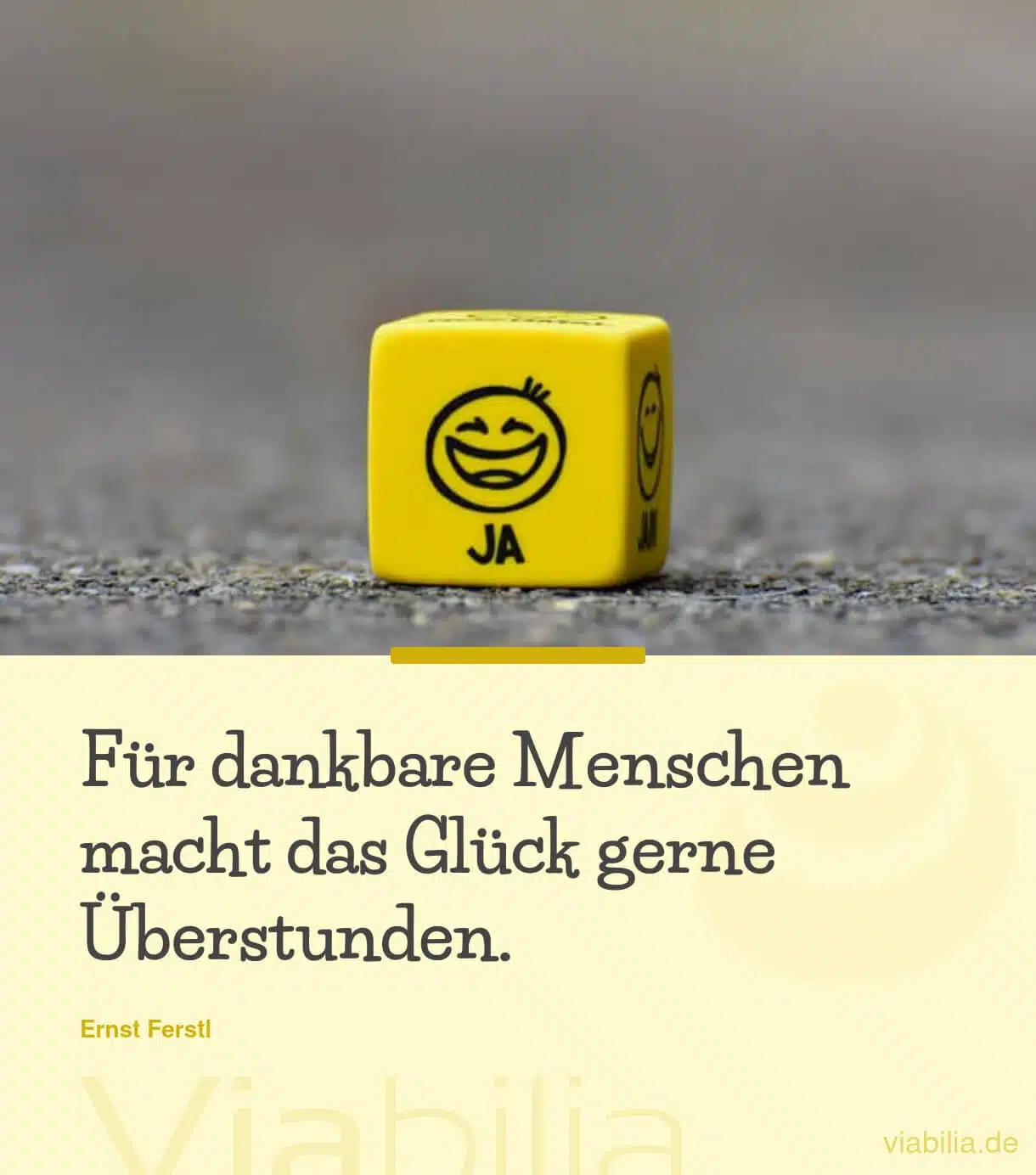 Dankbarkeit, die Glück hervorbringt