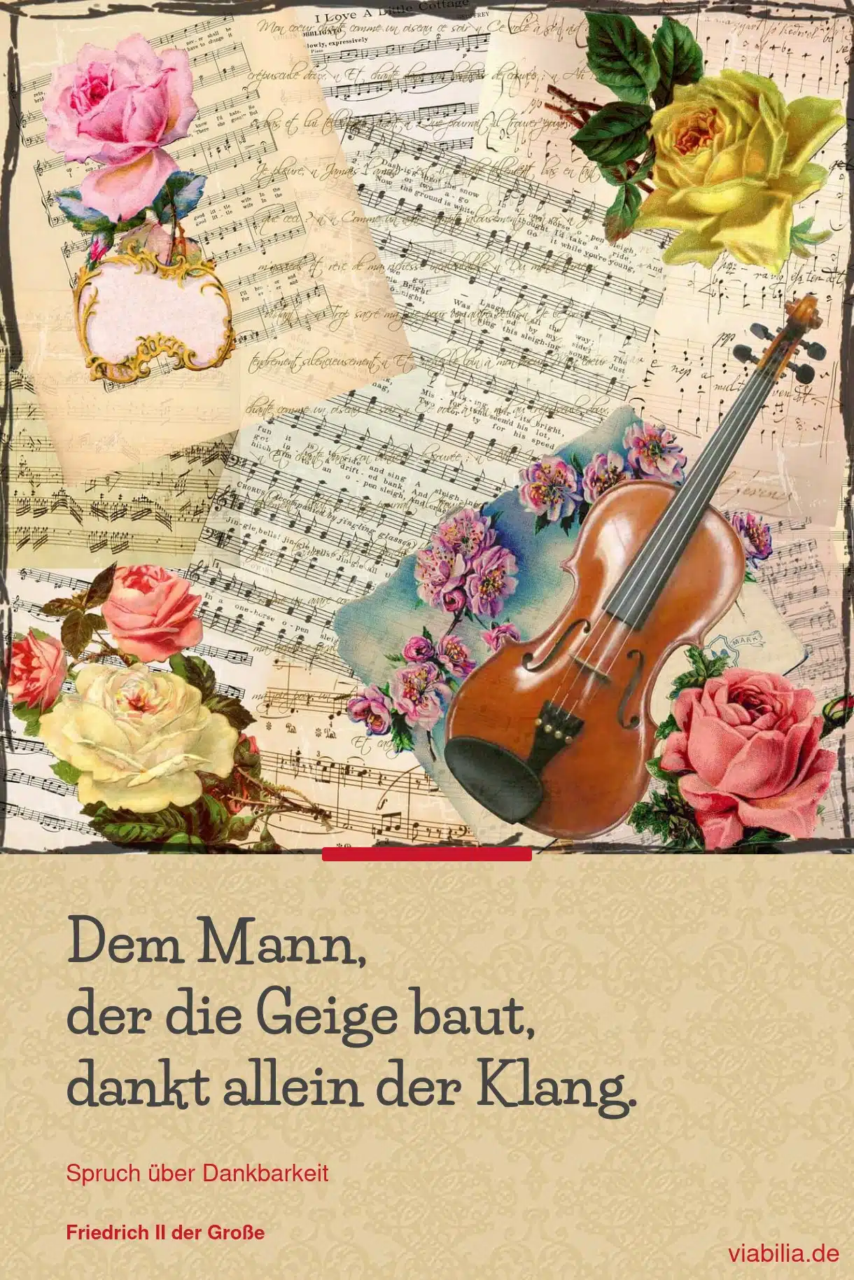 Spruch über Dankbarkeit