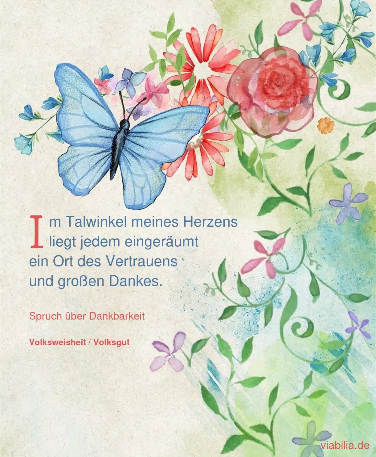 Spruch zum Danke sagen
