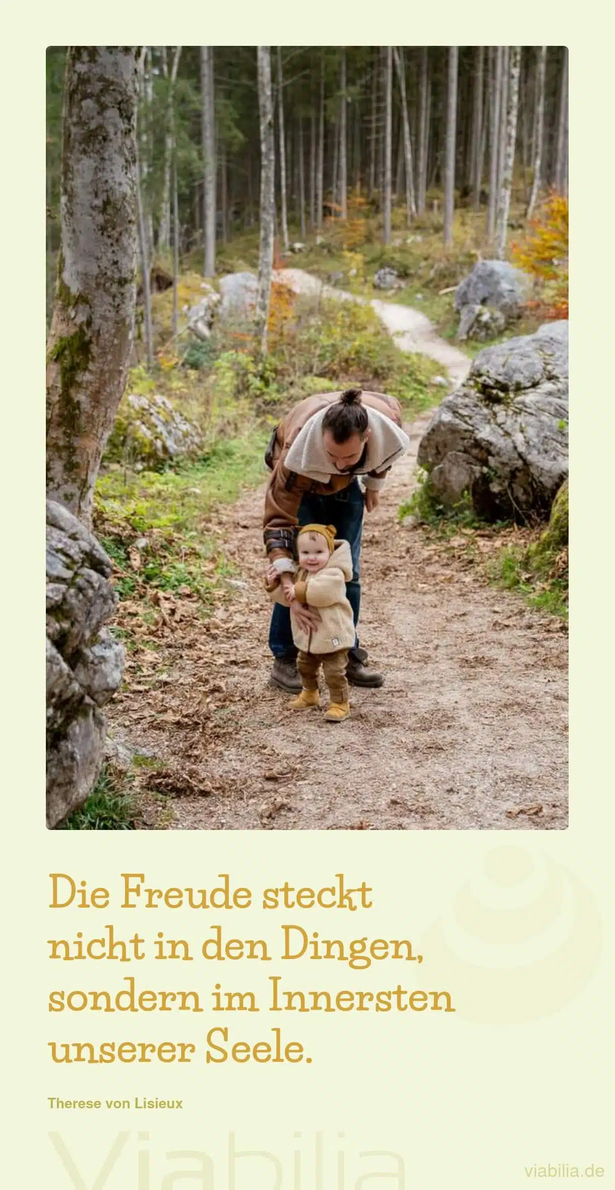 Spruch Freude aus dem Innersten der Seele