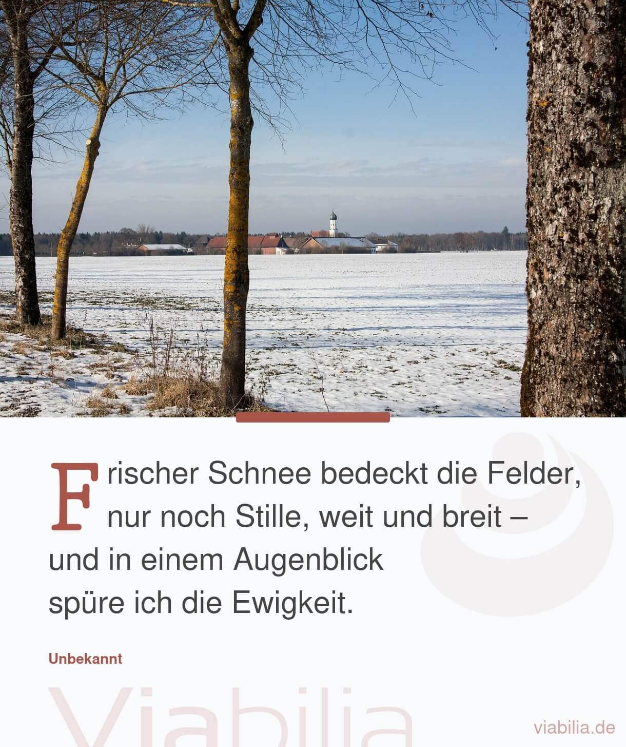 Spruch über den Eindruck der Ewigkeit bei frischem Schnee Spruch über den Eindruck der Ewigkeit bei frischem Schnee