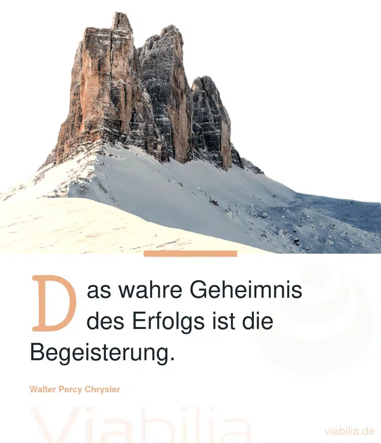 Spruch über das wahre Geheimnis des Erfolgs