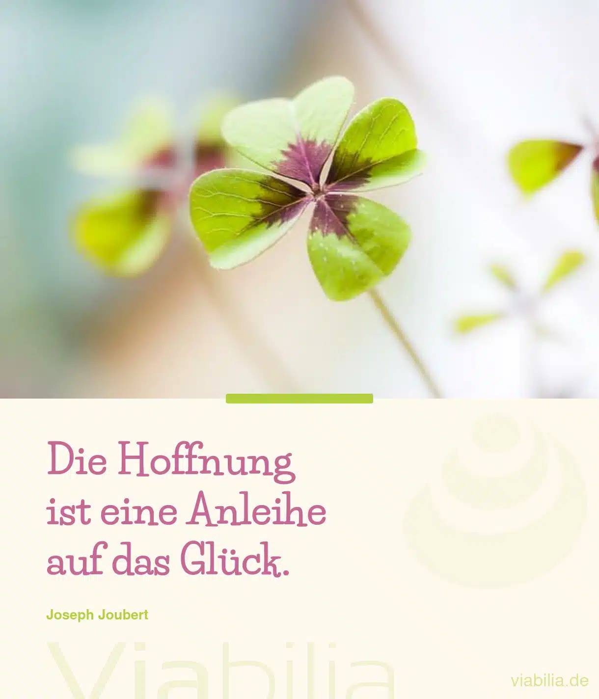 Spruch über Glück und Hoffnung Spruch über Glück und Hoffnung