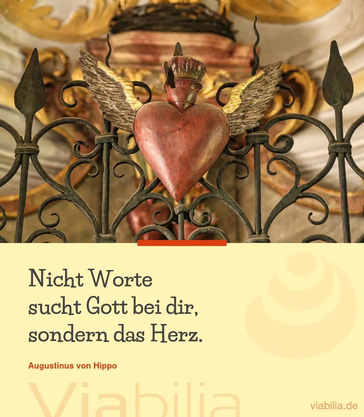 Spruch: Gott sucht das Herz