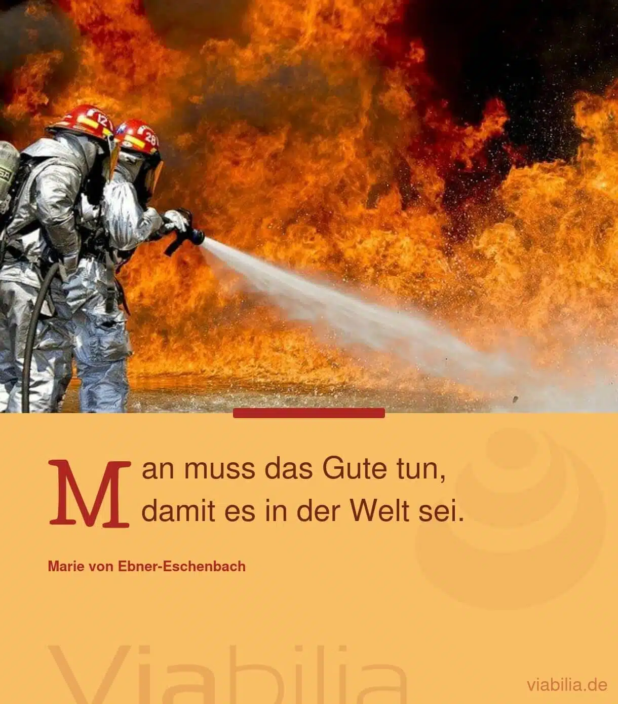 Spruch über Gutes tun