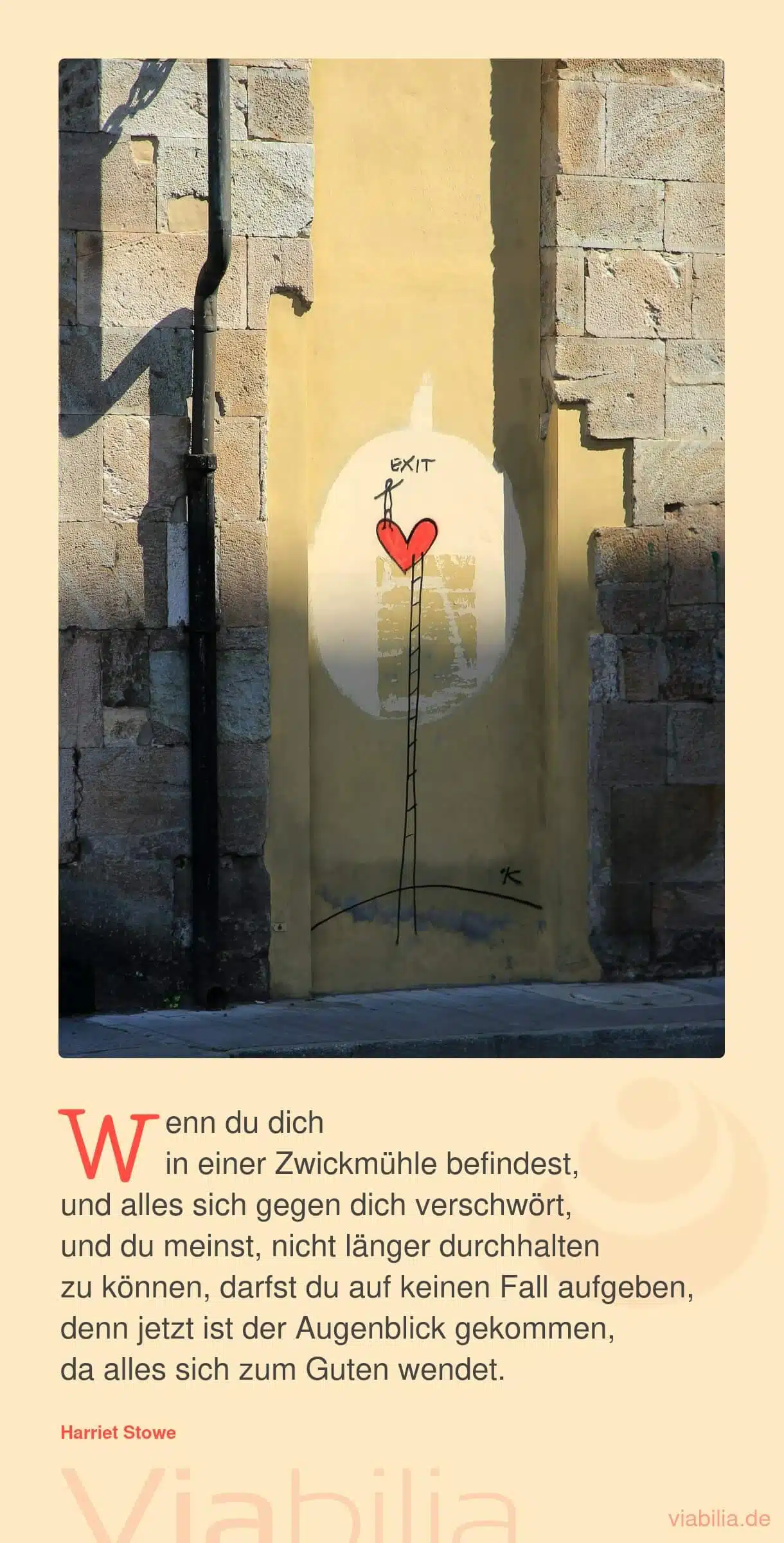 Spruch über die Herausforderung: nicht aufgeben! Spruch über die Herausforderung: nicht aufgeben!