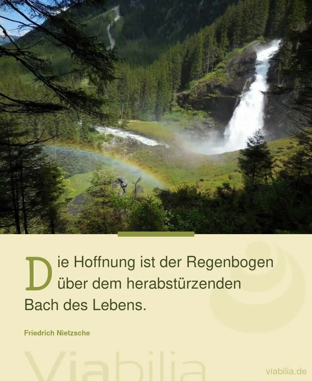 Spruch über Hoffnung als Regenbogen Spruch über Hoffnung als Regenbogen