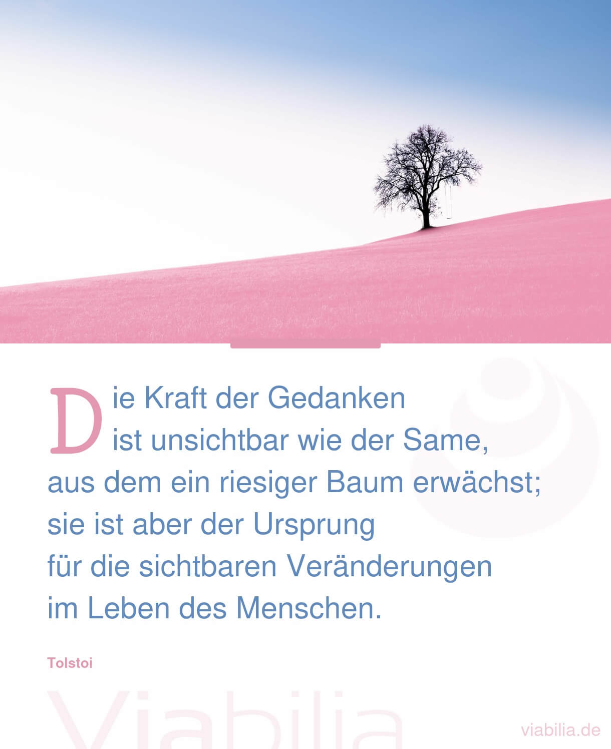 Spruch über die Kraft der Gedanken