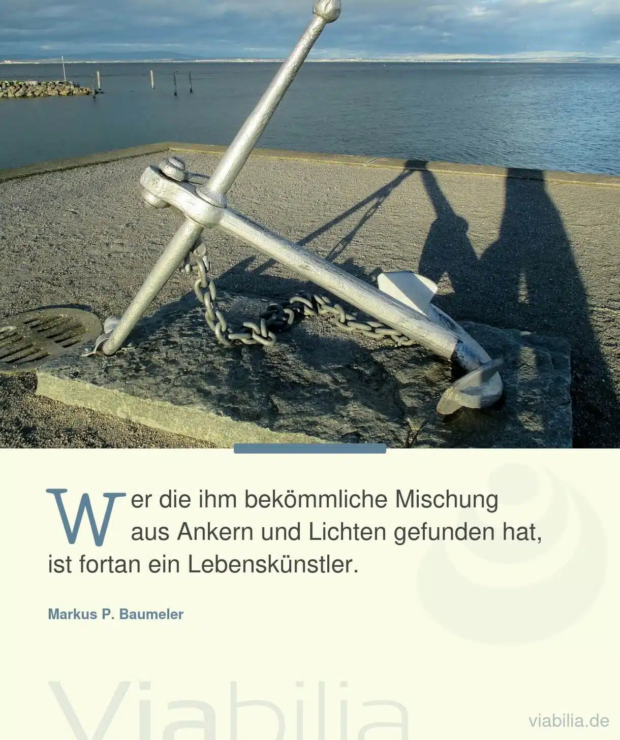 Schöner Spruch über die Lebenskunst