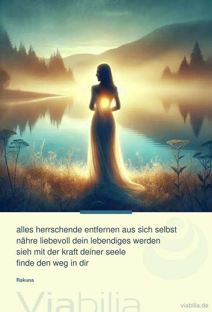 Spruch: mit der Kraft deiner Seele