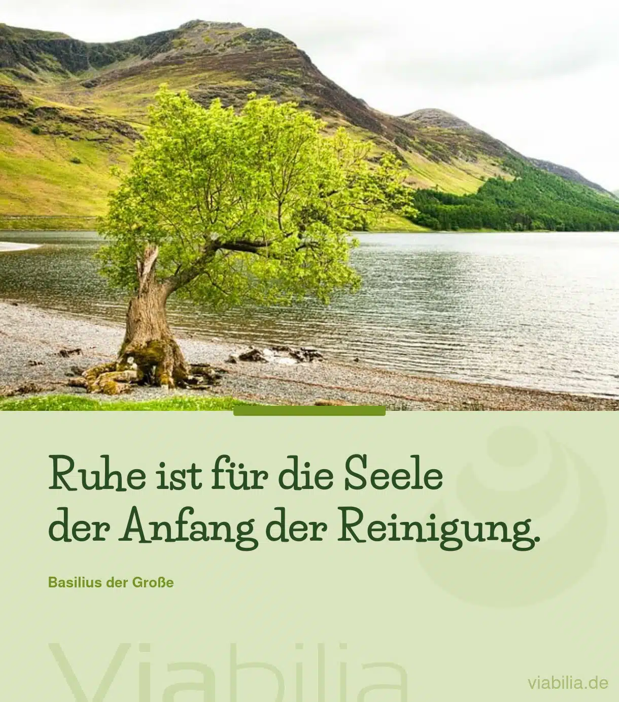 Spruch über Ruhe für die Seele