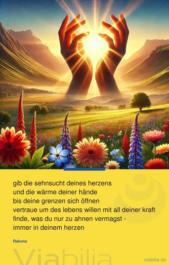 Spruch Sehnsucht deines Herzens