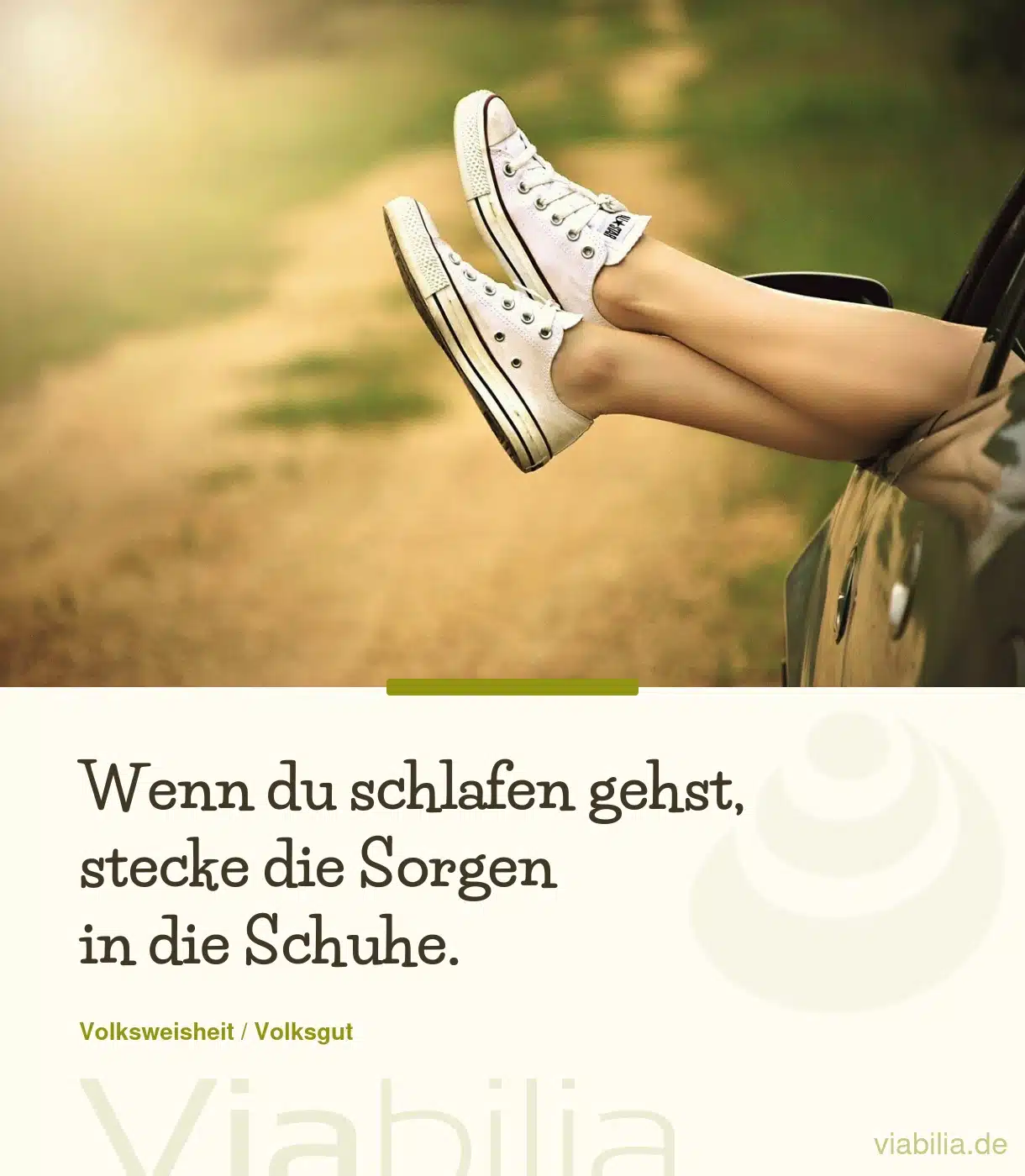 Spruch über Sorgen, wenn du schlafen gehst