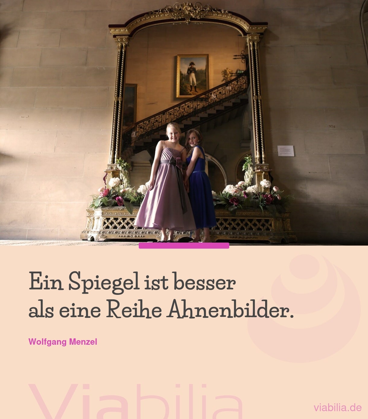 Spruch über Spiegel und Ahnenbilder